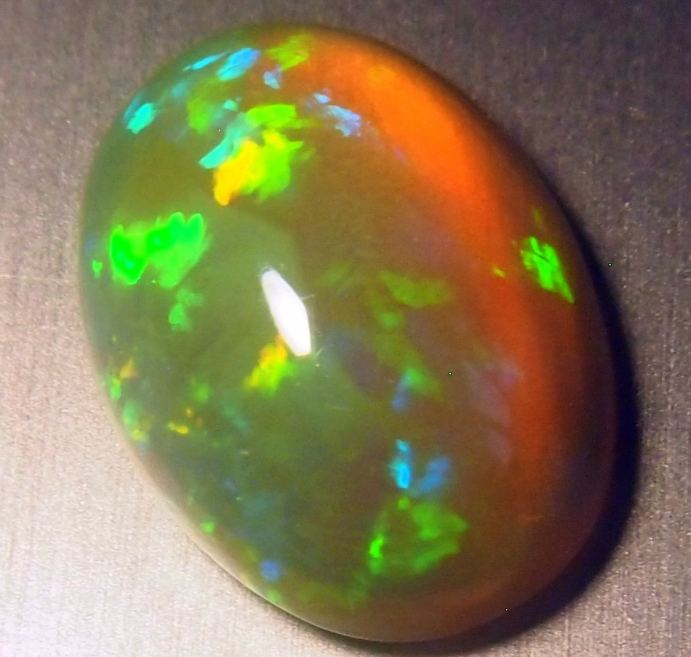 Edelsteine: 3,52 ct. Top-funkelnder WELO-Feueropal – Neu und originalverpackt aus Reinach BL von Marblue 3