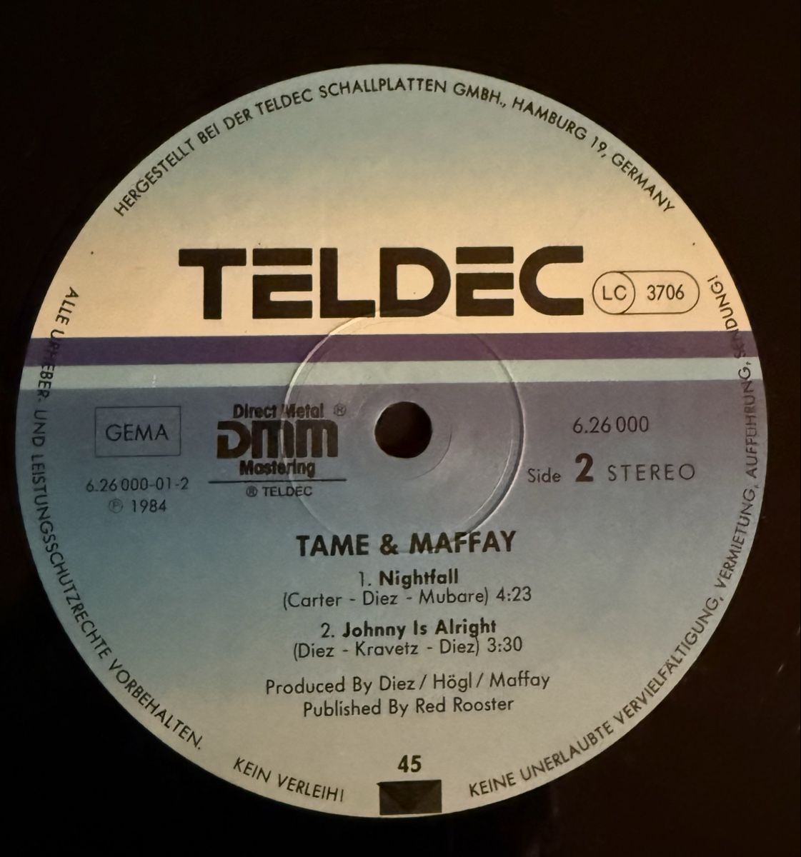 Vinyles: Tame & Maffay Vinyl Maxi Single - 45 u/min. DMM – D'occasion à Goldach par Messerguru 3
