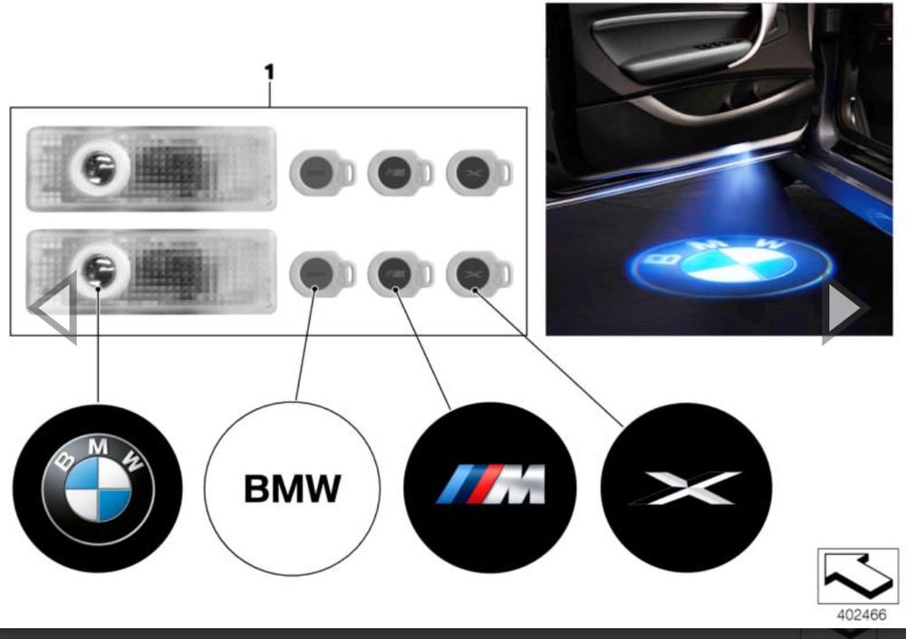 BMW LED-Türprojektoren (63312414105)