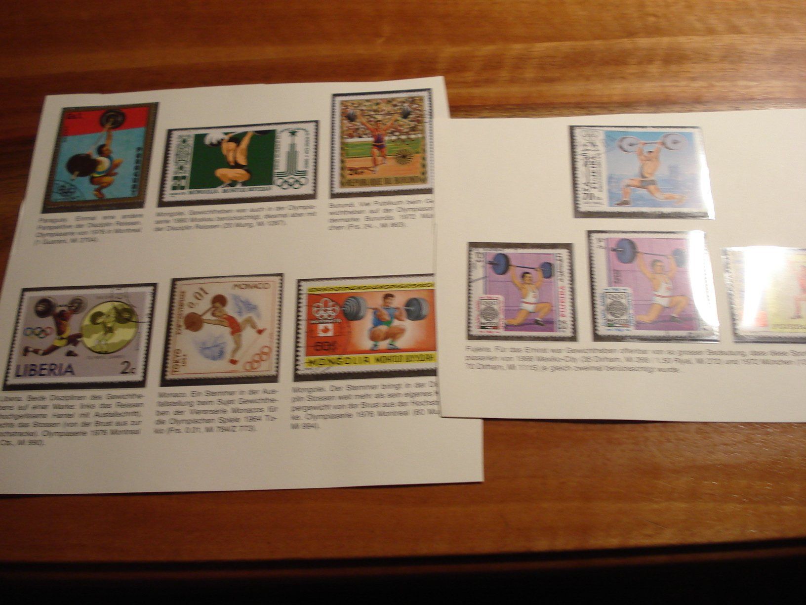 Alle Briefmarken: Lot Marken Thema Gewichtheben – Gebraucht aus Niederwil AG von morostahu