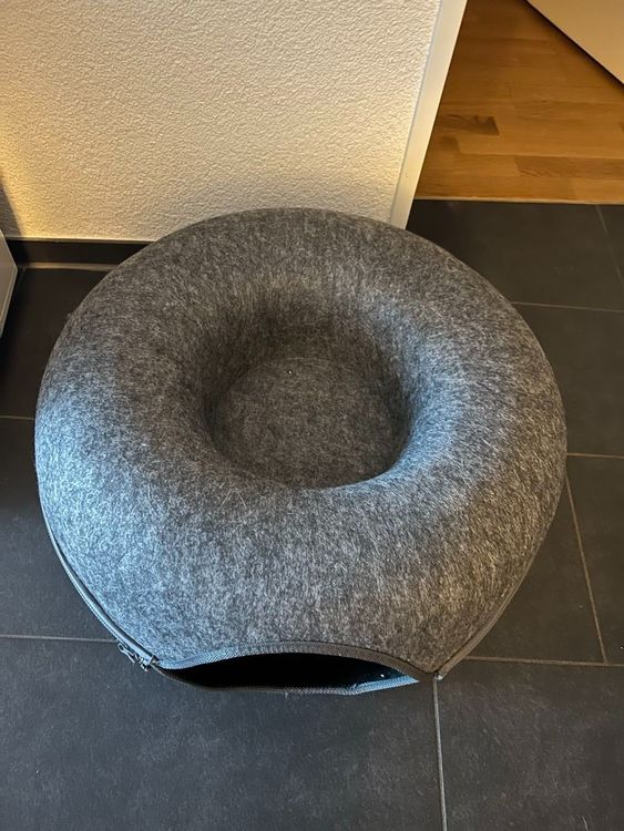 Rucener Katzentunnel XXL - 3-in-1 Spieltunnel Mit Katzenbett & Höhle