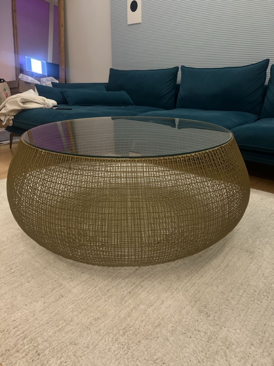 Tische: Runder Couchtisch (Glas & Metall) – Gebraucht aus Wädenswil von mic_rg7y