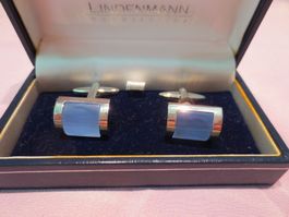 Manschettenknöpfe Lindenmann Blau NP 69.00 NEU