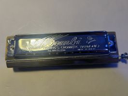 Chromatische Mundharmonika Hering Mussi 40 Löcher tonart E