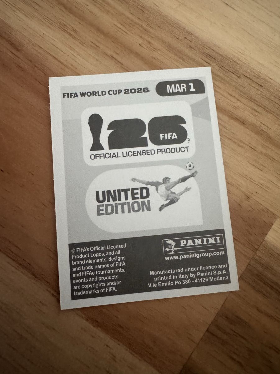 Panini Carte collezionabili: Panini - WM 2026 - MAR 1 - Sticker – Nuovo (secondo la descrizione) da Wetzikon ZH venduto da thayreen 1
