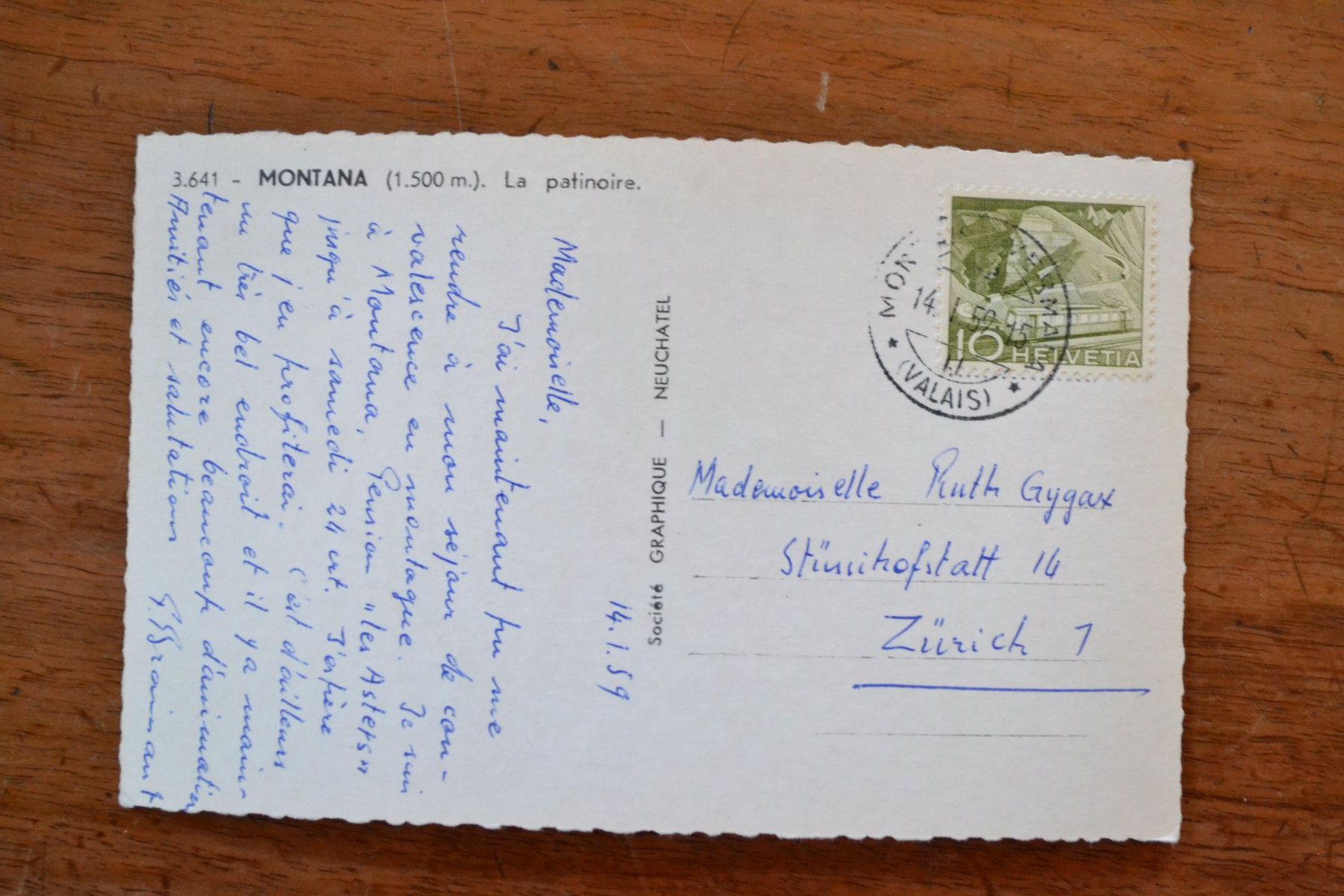 Ansichtskarten: AK Montana VS – Gebraucht aus Beinwil am See von kajak55 1