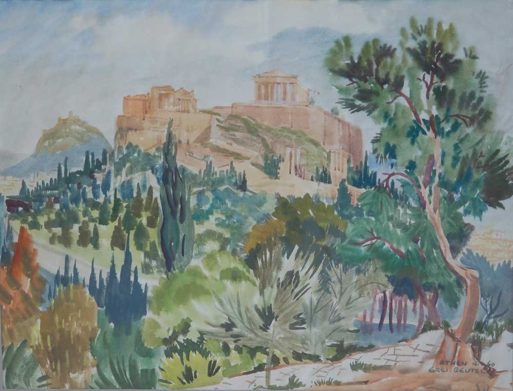 Dipinti: Akropolis, Athen, 1960 – Usato da Baar venduto da Roze1