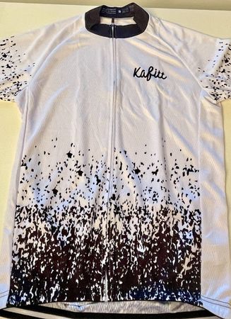 Maillot de cyclisme Kafitt blanc noir taille S