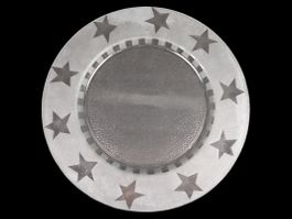 Glasteller mit Sternen 33.5 cm