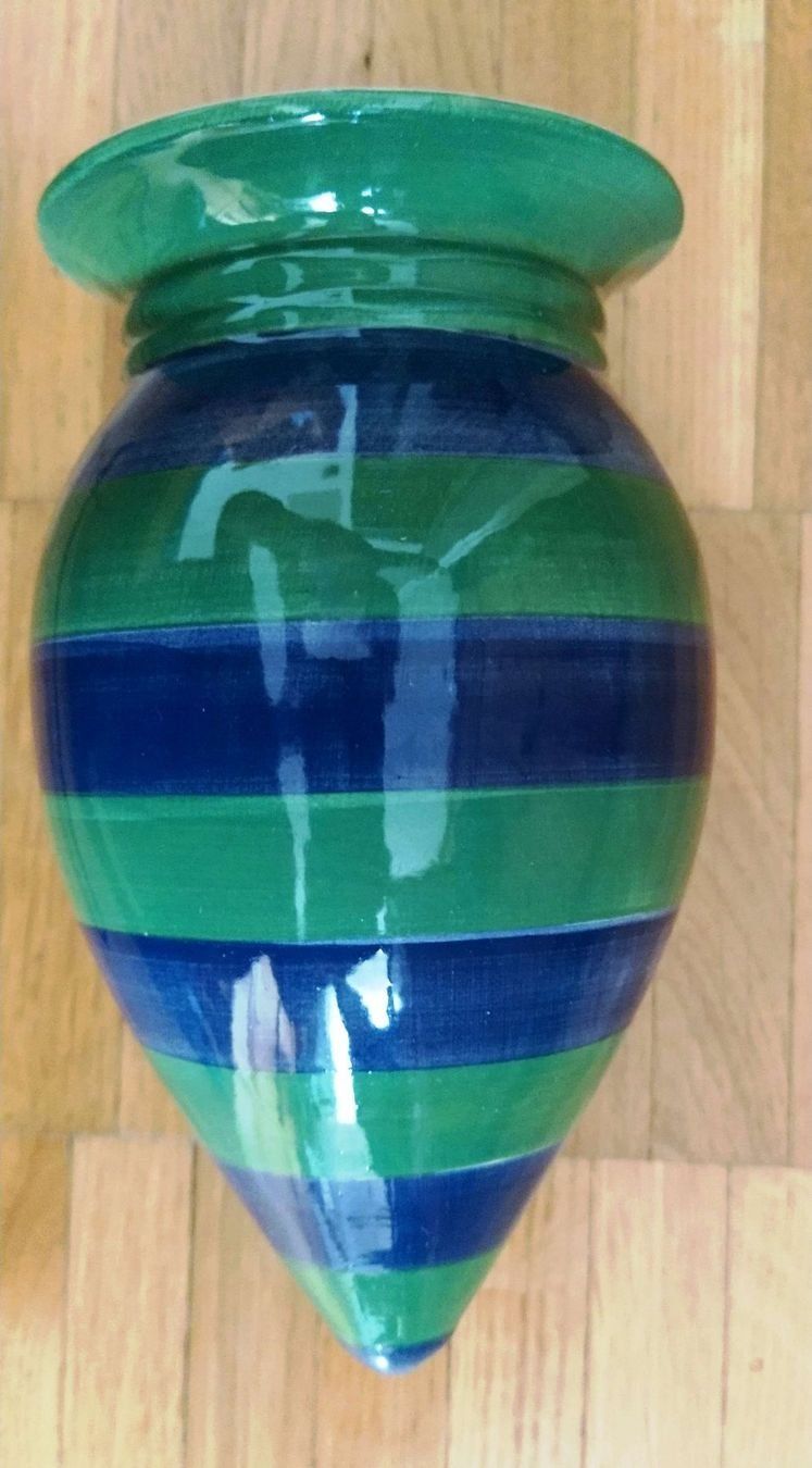 Vasi & Recipienti: Bodenvase mit Metallständer - 30 cm - – Nuovo (secondo la descrizione) da Zürich venduto da 1-2-3-Verkauft 1