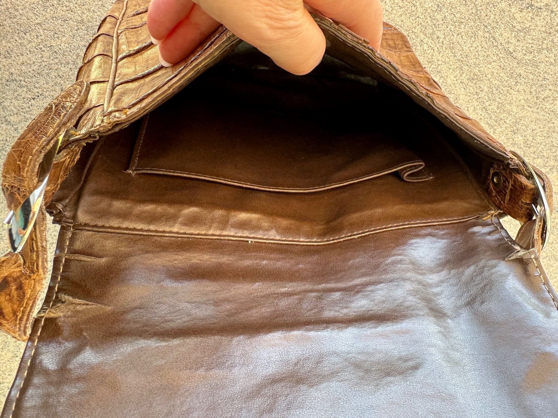Borse da donna: Vintage Krokodil Leder Tasche – Usato da Geroldswil venduto da Jeremy11 4