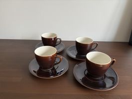 Vileroy Boch Espresso cups and plates set of 4