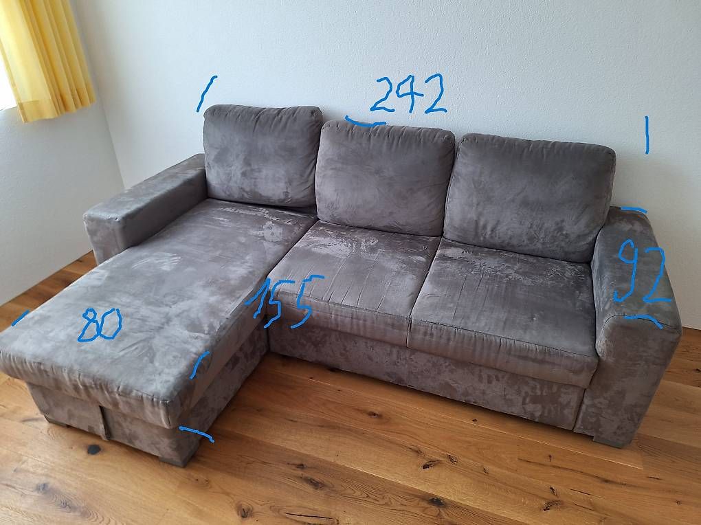 Divani: Sofa grau 242x155 (LxB) – Usato da Mosnang venduto da rom_qt2j 4