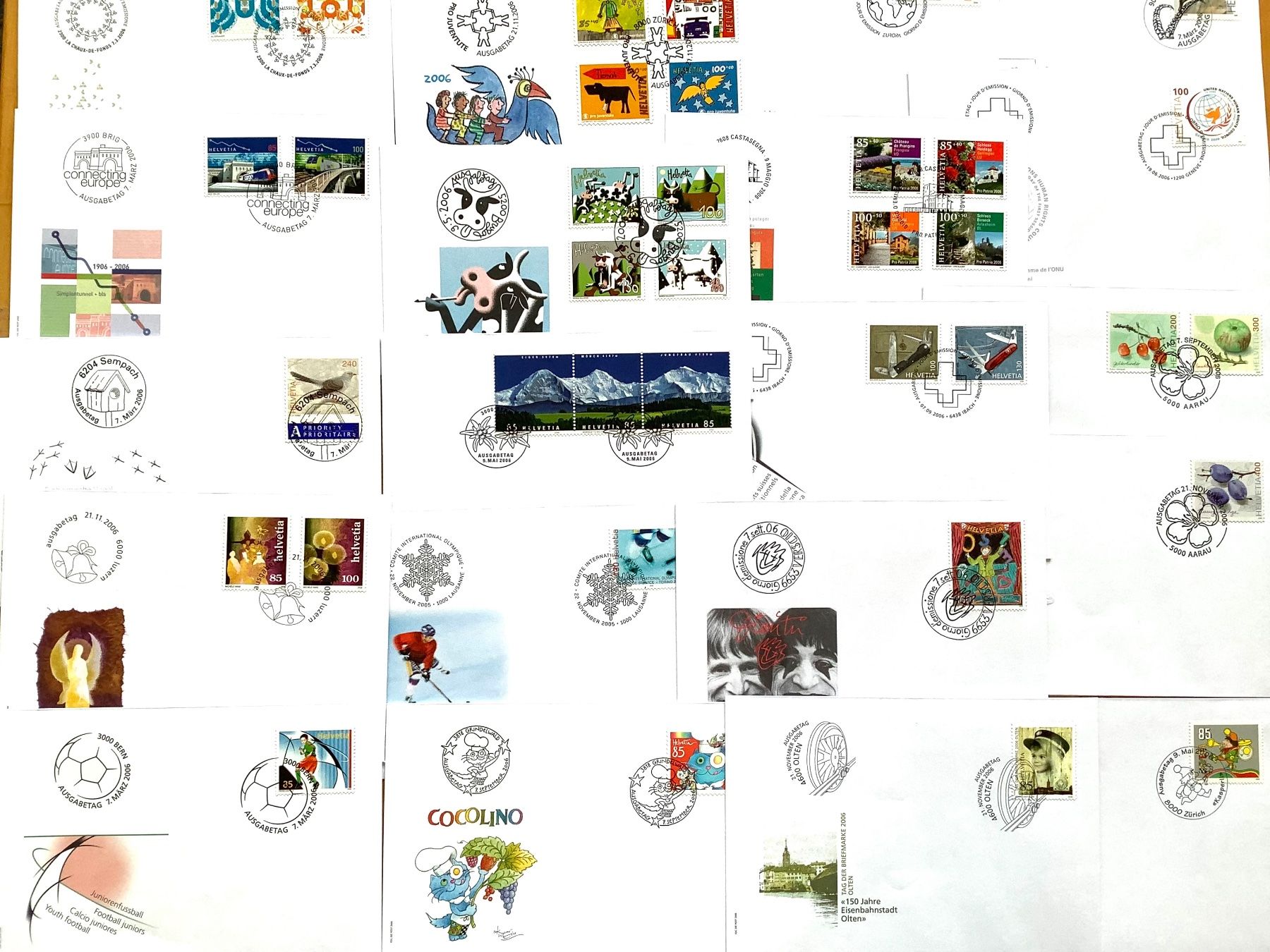 Tutti i francobolli: 2006 - Schweiz FDC Jahresausgabe – Nuovo (secondo la descrizione) da Liestal venduto da Skunk02 2