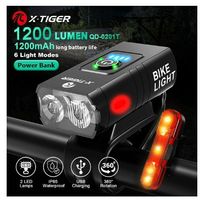 Bike/Fahrrad Leuchten-Set, LED, wasserdicht, 6-Leuchtmodi