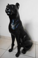 Panther grosser schwarzer Panther Dekoration Kunststoff  geb