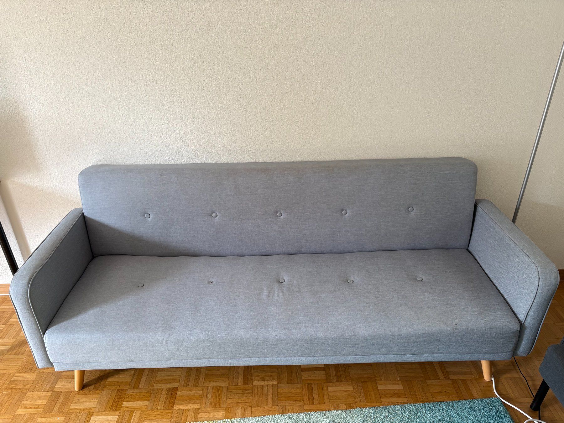 Divani: Graues 3-Sitzer Schlafsofa mit Armlehnen – Usato da Zürich venduto da dee_2ljl