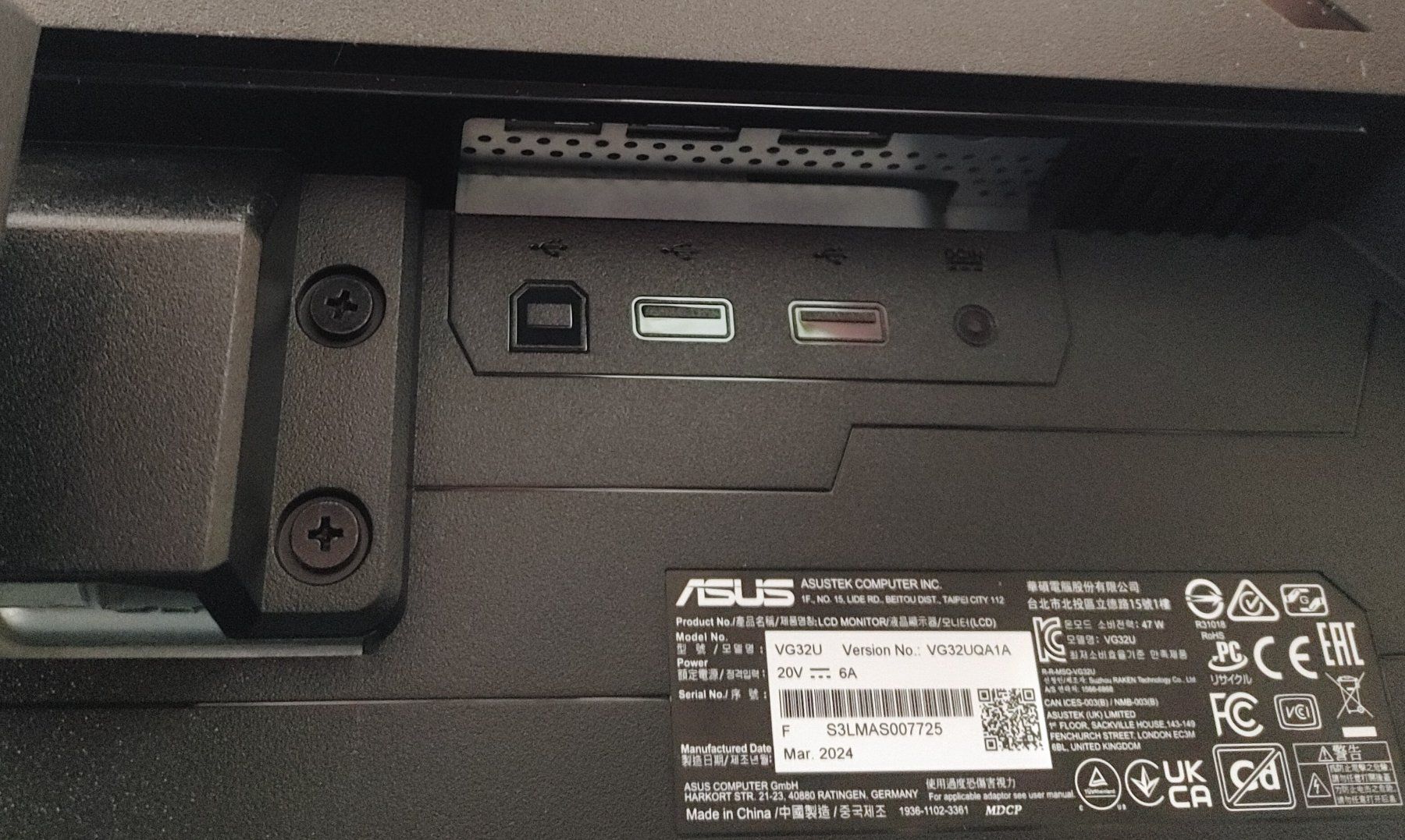 Ecrans: Monitor Gaming Bildschirm VG32UQA1A – D'occasion à Grenchen par ser_bsj2 5