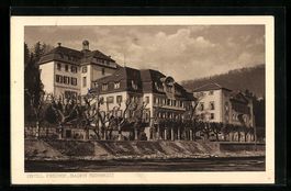 AK Baden, Hotel Freihof, 1924
