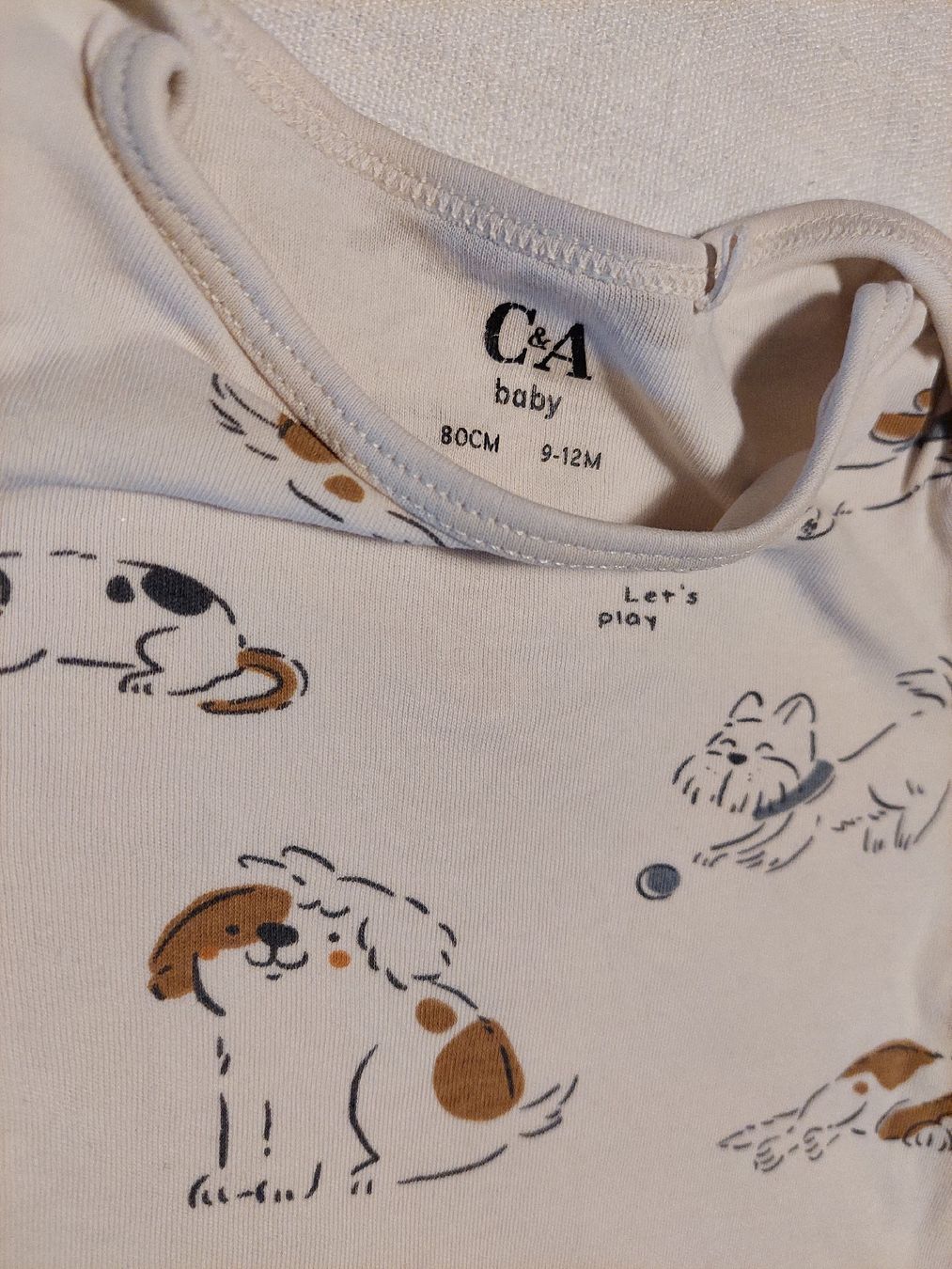 C&A Biancheria intima: Body C&A, Grösse 80, Hunde – Usato da Aeschi b. Spiez venduto da Corin1234 1
