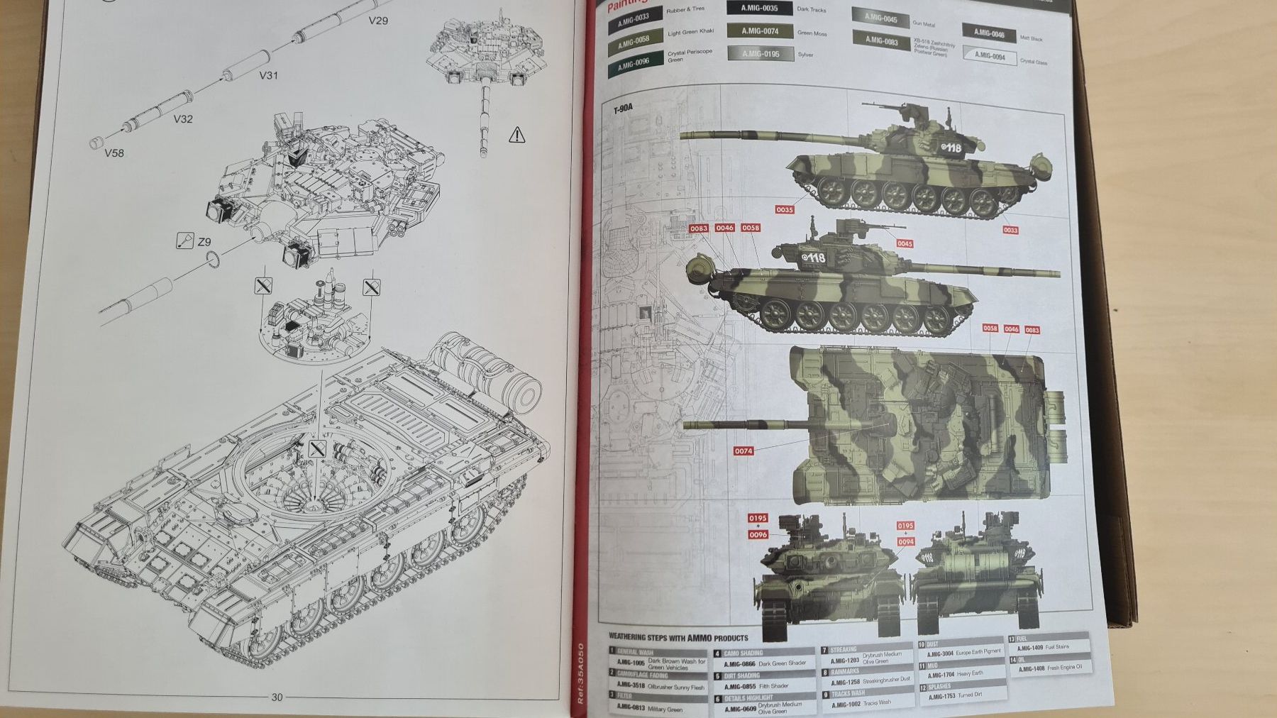 Modellbausätze & Standmodelle: 1:35 T-90 A interior kit - Amusing Hobby 35A050 – Neu (gemäss Beschreibung) aus Bassersdorf von jackbmw 3