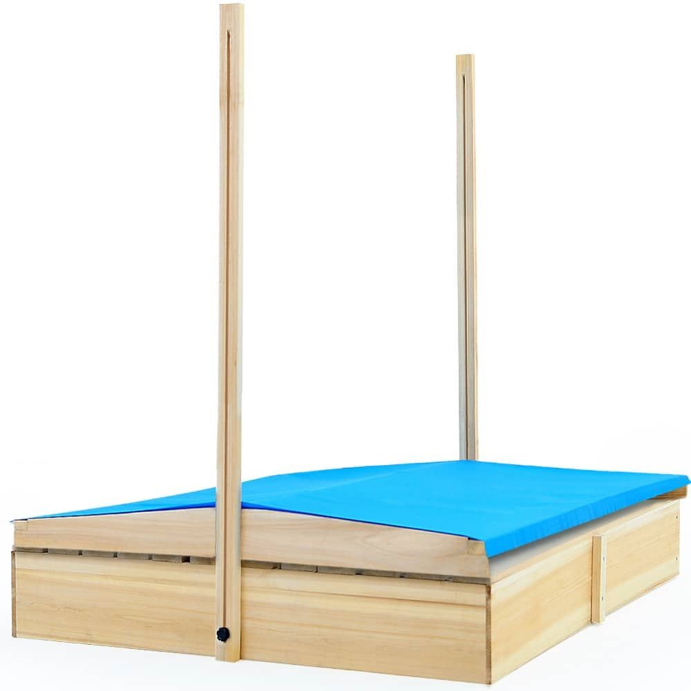 Sabbiera per bambini: Sandkasten120x120x120cm mit Sitzbänken – Nuovo e nell'imballaggio originale da Winterthur venduto da aredo 5