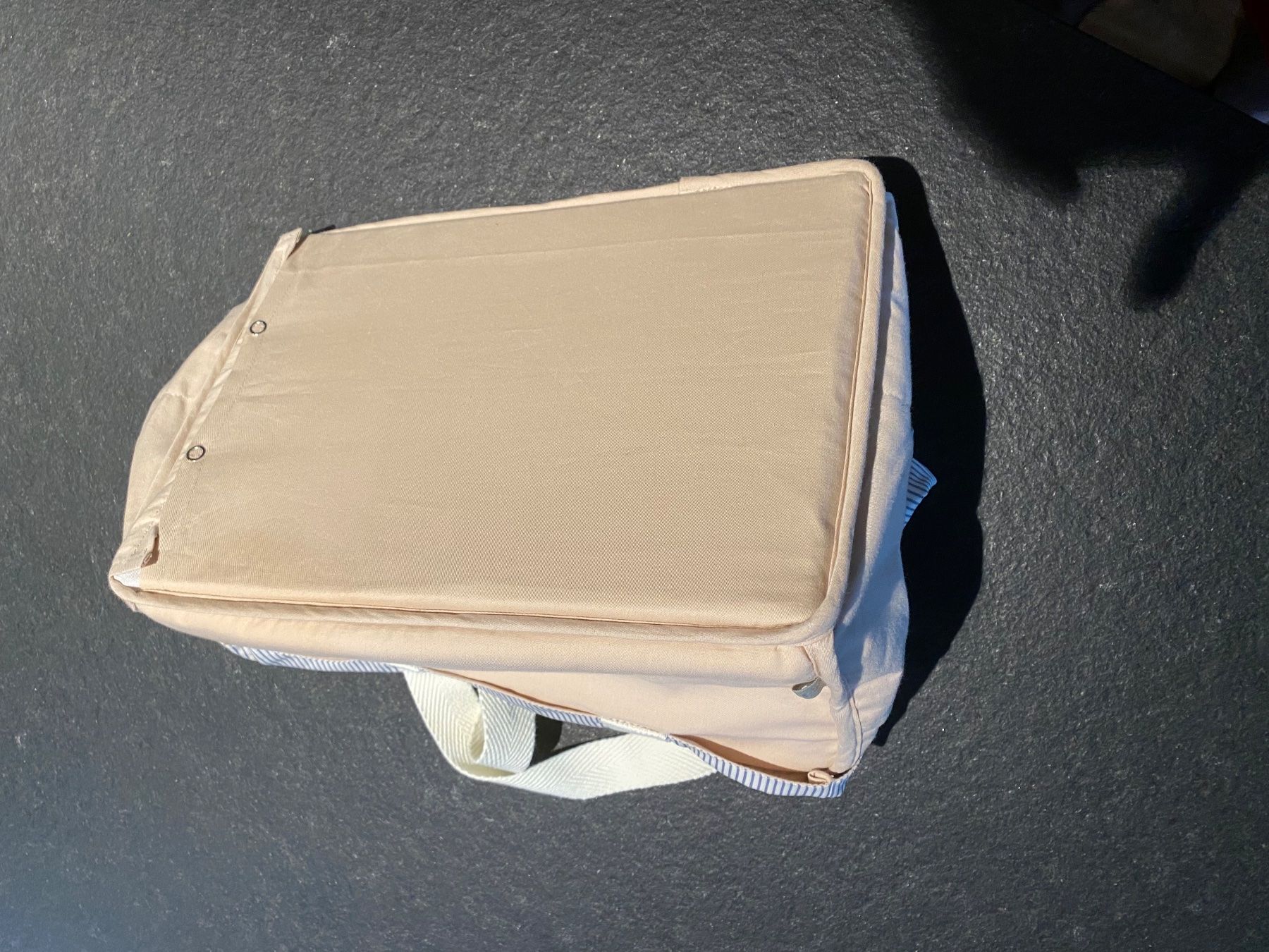 Borse: Organizer Tasche beige gestreift Stoff – Nuovo (secondo la descrizione) da Saanen venduto da Jackperpi 2