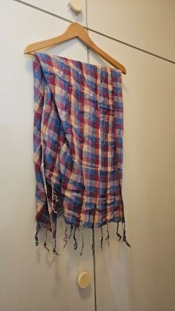 Foulard quadrato a quadretti