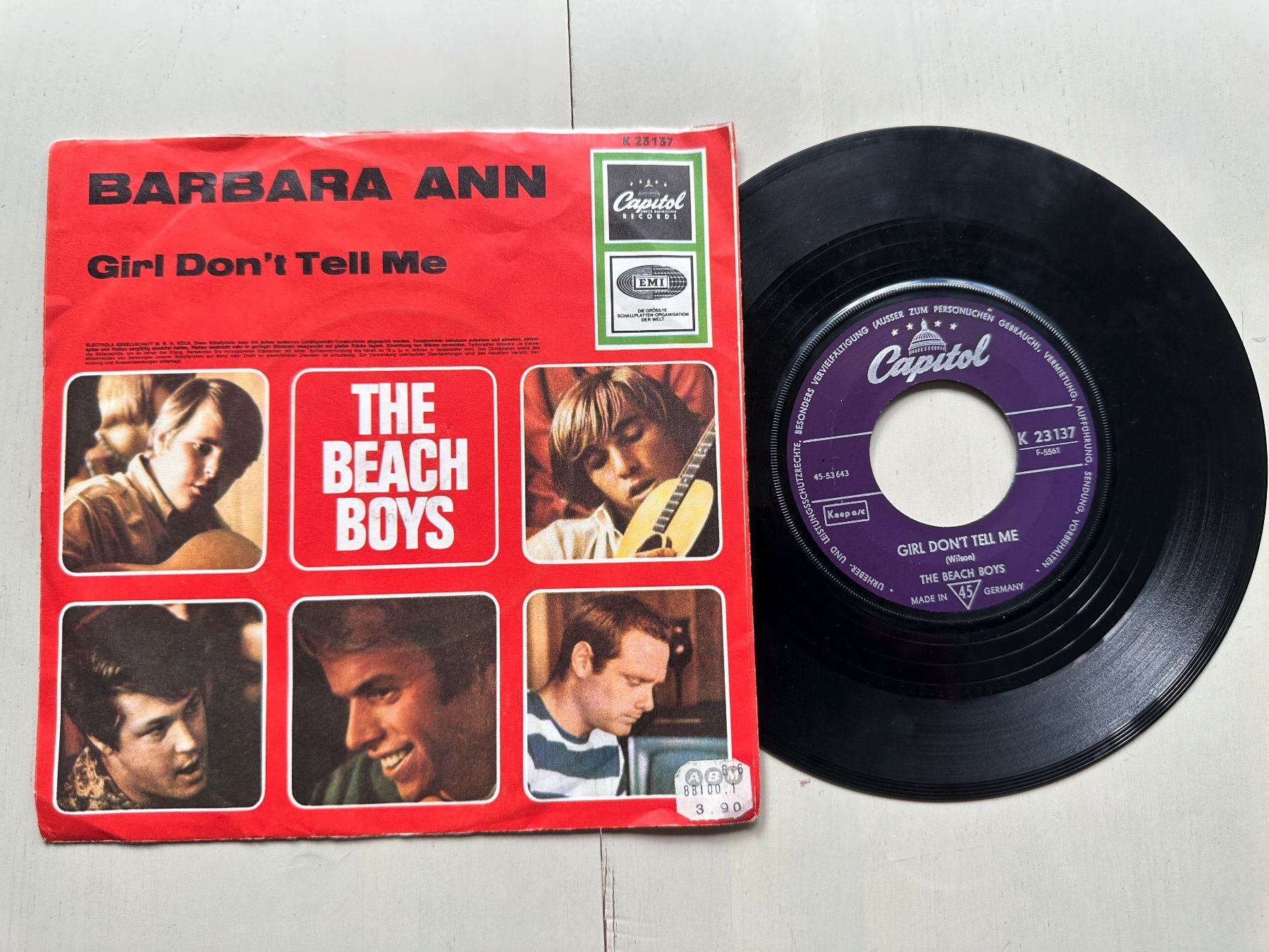 Dischi in vinile: BEACH BOYS BRIAN WILSON tolle Single Kult BARBARA ANN diff – Usato da Basel venduto da Partridge 1