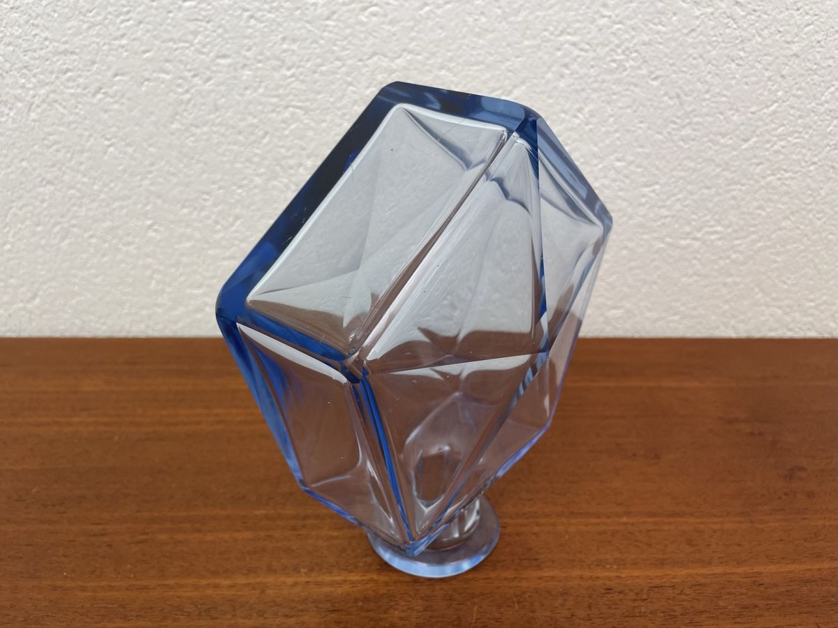 Caraffe: Vintage Glaskaraffe facettiert edle Karaffe Whiskeyflasche – Usato da Zürich venduto da Vintagewiesel 5
