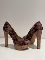 Blink Pumps High Heels Gr. XX – Bunt  Zickzack-Muster⁠