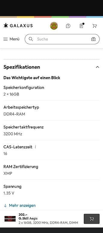 G.Skill Memoria / RAM: DDr 4 Ram 2x16Gb G.skill Aegis – Nuovo (secondo la descrizione) da Hergiswil LU venduto da bonbon83 1