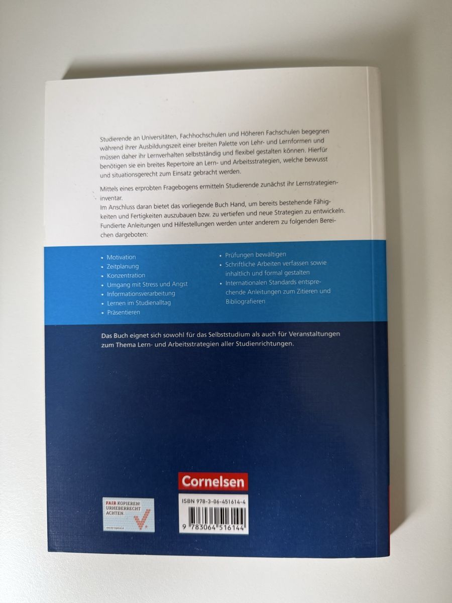 Libri: Lern- und Arbeitsstrategien Cornelsen – Nuovo (secondo la descrizione) da Solothurn venduto da delialiliane 2