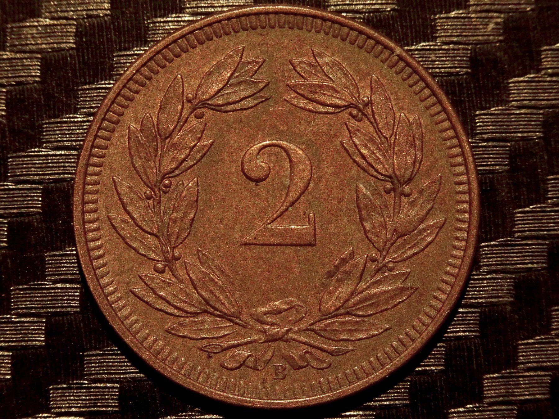 Tutti le monete: 1910 - 2 cts. 0.50 Mio.!!! 2.53gr!!! – Usato da Courgenay venduto da ZubR237 1