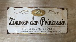 Schild Zimmer der Prinzessin Bitte nicht stören