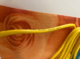 Gelbes Netzwerkkabel (LAN-Kabel) Cat 5e 2 Meter