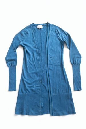 Blauer Cardigan Strickjacke Damen