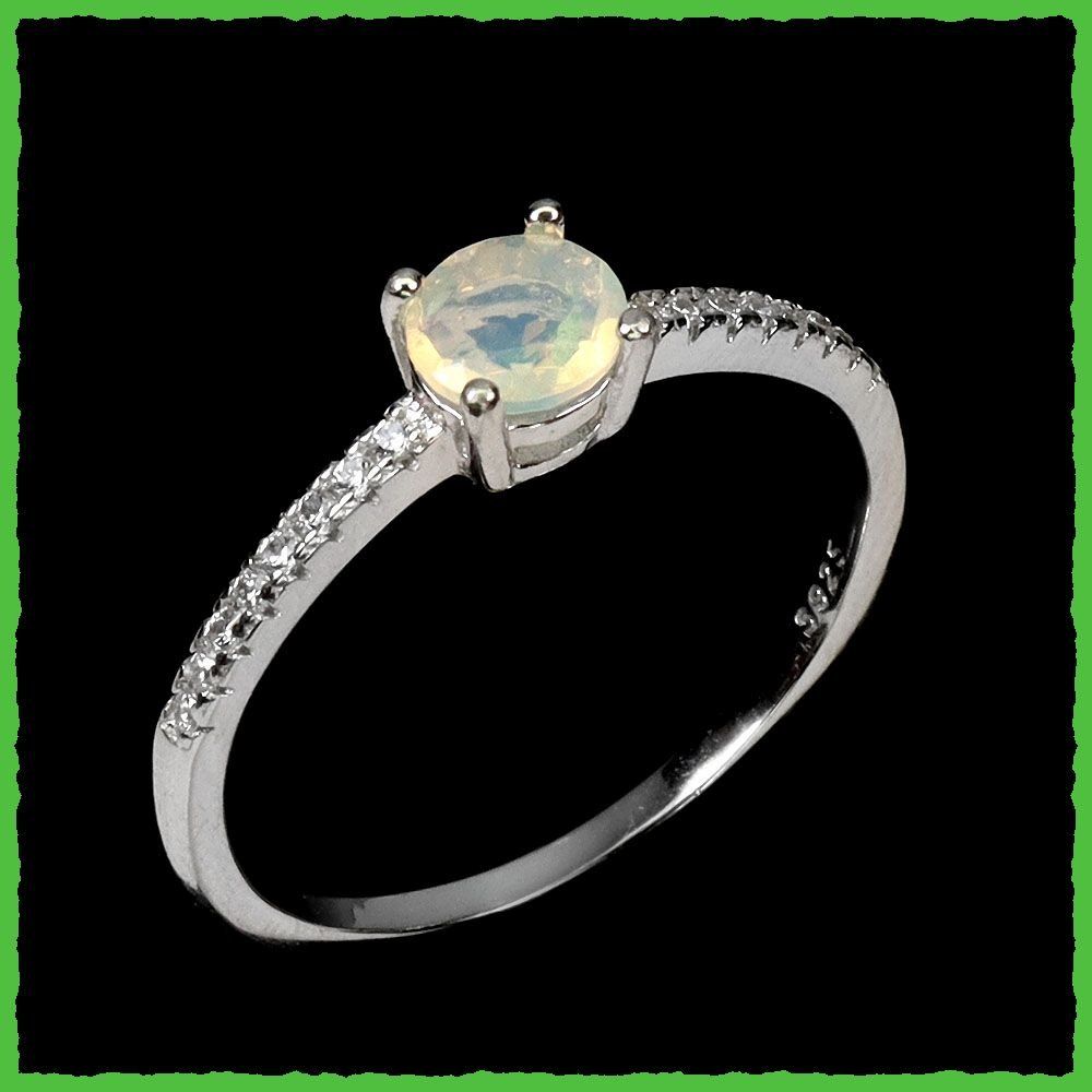 Anelli: Äthiopischer Opal Ringe 925 Silber – Nuovo e nell'imballaggio originale da Oberglatt ZH venduto da Goldfee1 1