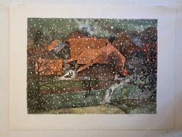 Rolf Gfeller Orig.Farblitografie handsig.  Nr. 76x57cm