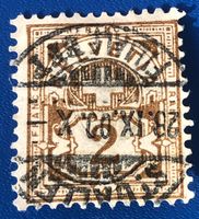 Ziffermuster mit Vollstempel    