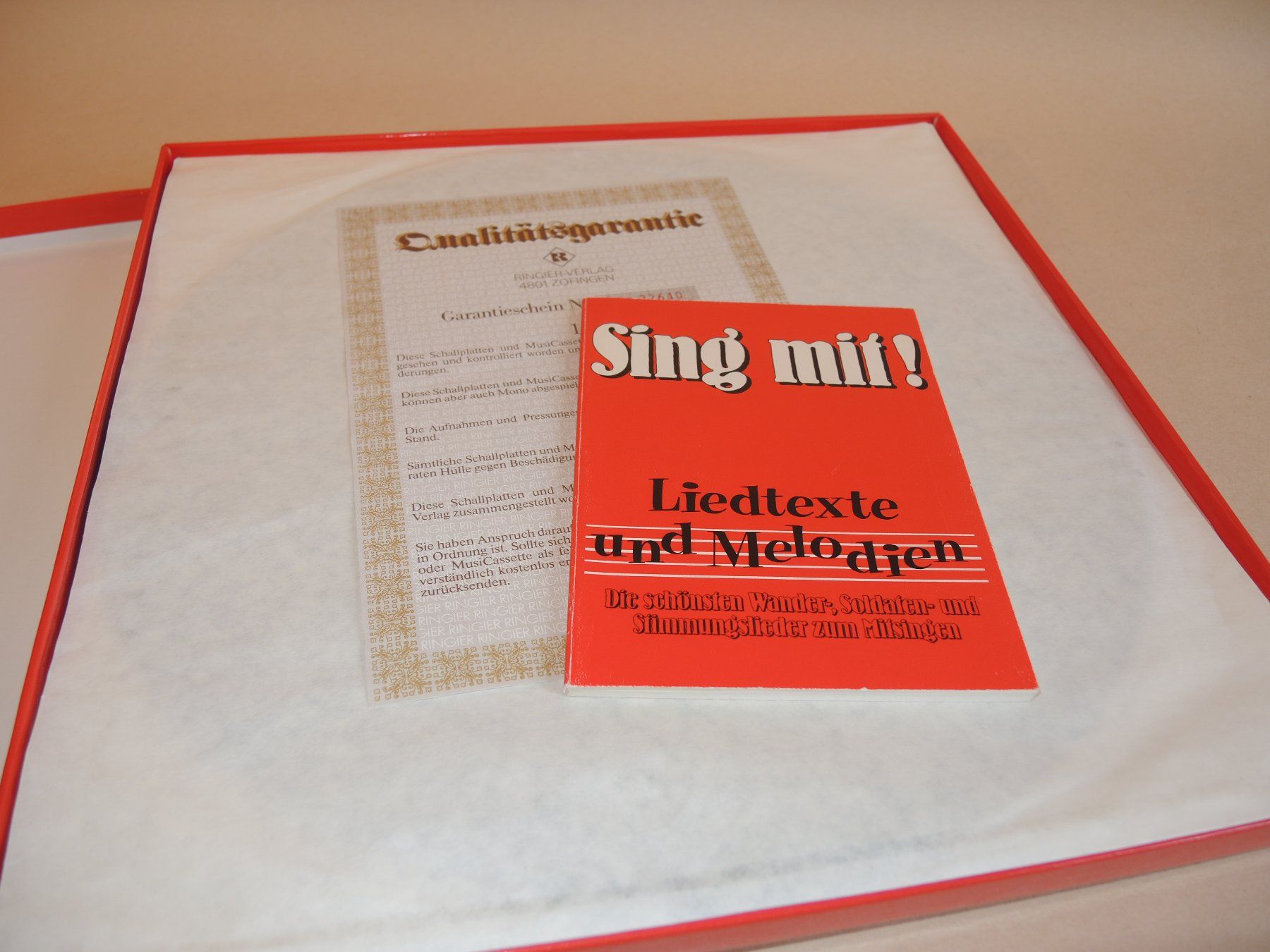 Dischi in vinile: Box SING MIT Wanderlieder z Mitsingen Schallplatte LP Vinyl – Usato da Rorschach venduto da maeck8 3