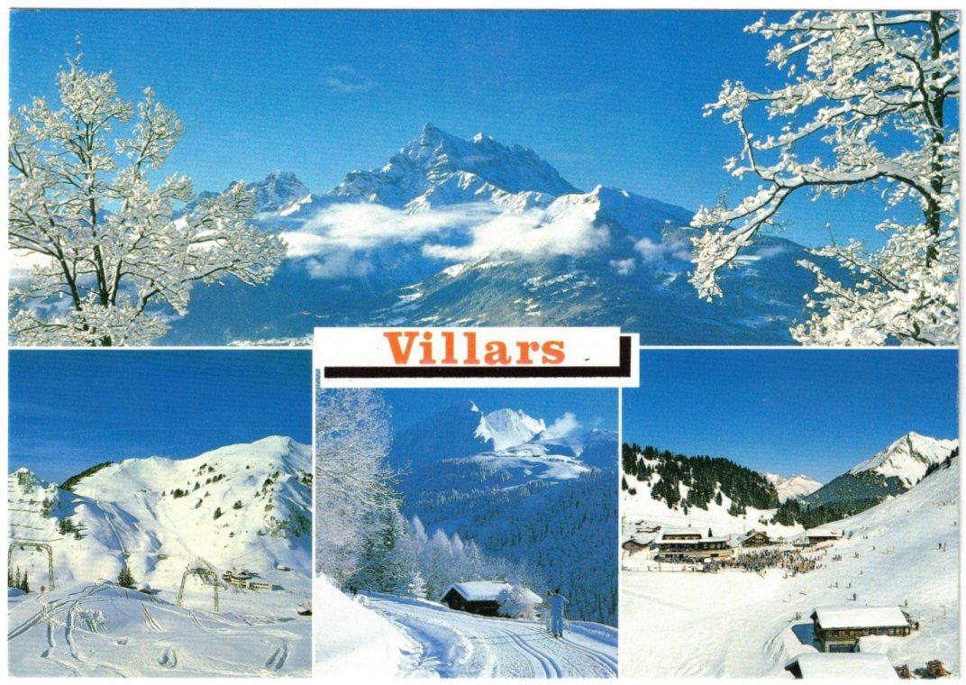 Cartoline postali: Villars - 4 Bild AK – Usato da Binningen venduto da Mountainrider