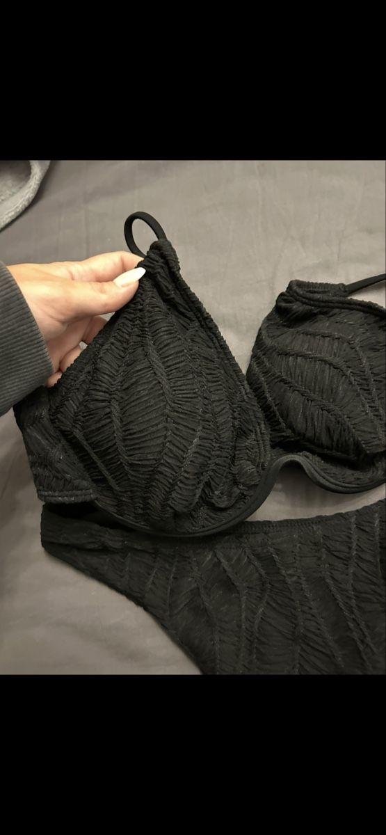 Maillots de bain & Bikinis: Bikini Set schwarz, Grösse L – Neuf (Voir description) à Uezwil par vanjast 1