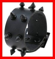 Nietenband Stachelband Schwarz kurz Metall Punk Gothic Arm