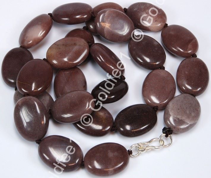 Catenine: Wein - Jade Kette ca. 53cm 925 Silber – Nuovo e nell'imballaggio originale da Oberglatt ZH venduto da Goldfee1