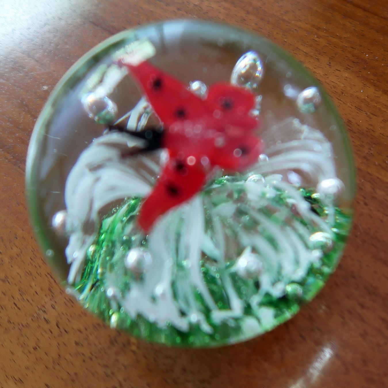 Figuren: Glaskugel / Briefbeschwerer – Gebraucht aus Hedingen von Studers 1