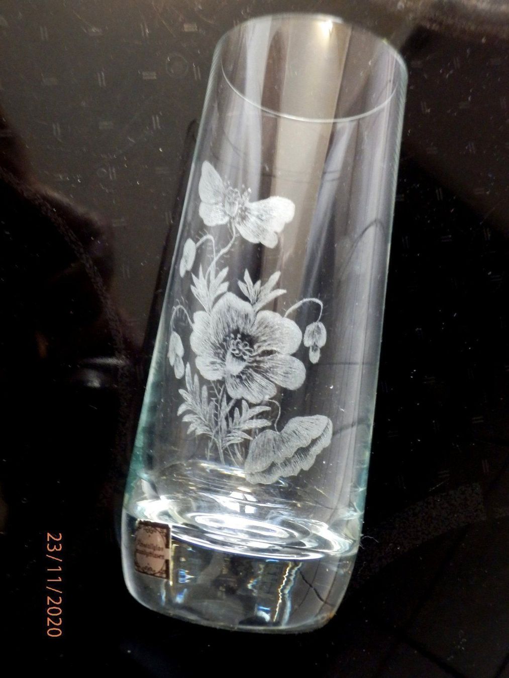 Gläser: Vase oder Trinkglas, Kristallglas, – Gebraucht aus Ueberstorf von dinbau 8