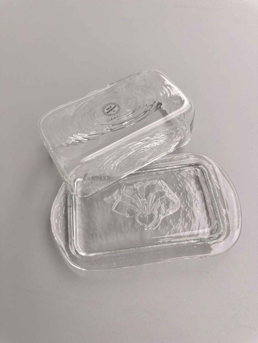 Glasi Hergiswil Altre Stoviglie: Glasi Hergiswil Butterdose – Nuovo (secondo la descrizione) da Zug venduto da lgo_swb8