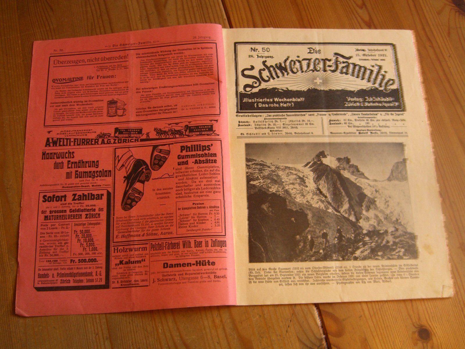 Tutti i francobolli: Nr.44-52,von 1921 der"Schweizer-Familie" – Usato da Winterthur venduto da Gaia 7