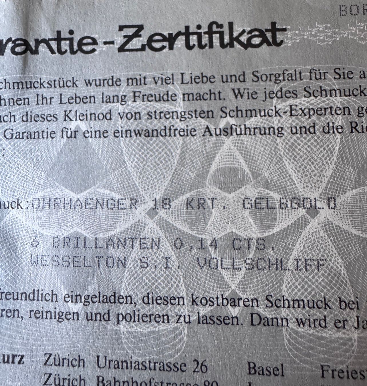 Ohrringe & -stecker: Ohrhänger 18 Krt. gelbgold – Neu (gemäss Beschreibung) aus Winterthur von UGRO 2